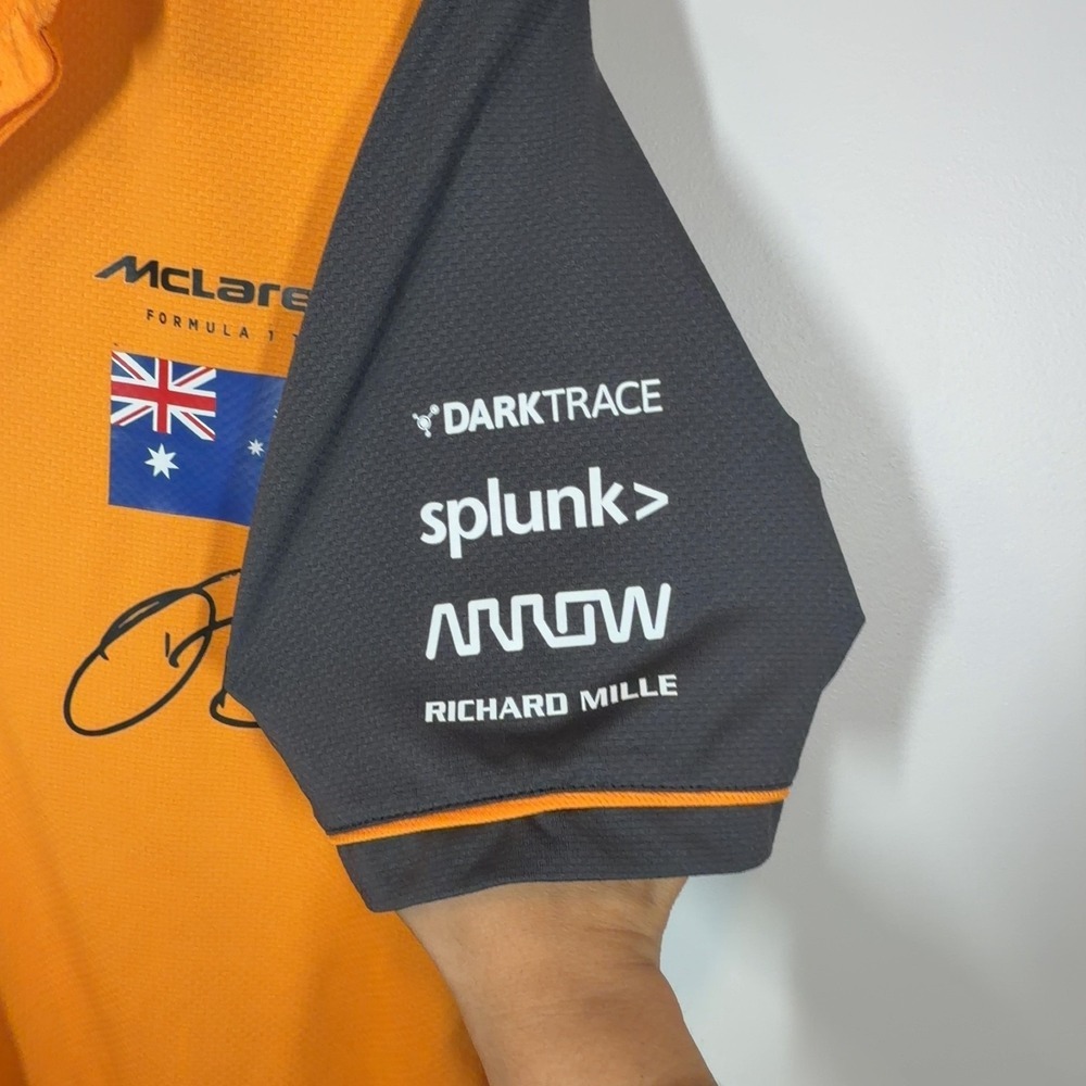 McLaren F1 Team Castore Polo Shirt Daniel Ricciardo #3 Australia Size S Men's - Picture 8 of 8